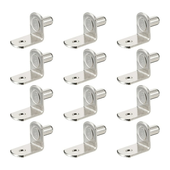 Uxcell 0.24'' L-Shaped Shelf Support Peg Support Shelf Bracket Peg w Hole 30pcs