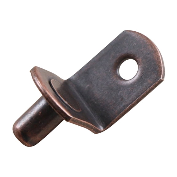 Shelf Support Pegs,1Pcs Shelf Pegs with Hole,Multi-purpose Cabinet Shelf Bracket Pegs, L-Shaped Metal Shelf Pins Holders for Bookcase Kitchen Closet Shelf Shelves Furniture Cabinet(copper)