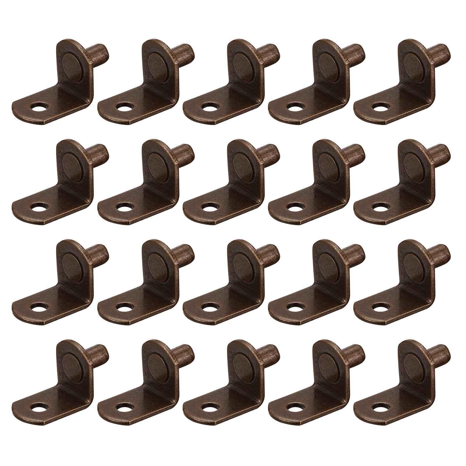 Shelf Support Pegs, 25 Pack 6mm(1/4") LShaped Bracket Pegs Shelf Pin