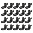 thumbnail image 1 of Uxcell 25Pcs Shelf Support Pegs L-Shaped Support Bracket Pegs Shelf Pin with Rubber Sleeve Black 0.24", 1 of 5