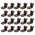 thumbnail image 1 of Uxcell 25Pcs Shelf Support Pegs L-Shaped Support Bracket Pegs Shelf Pin with Rubber Sleeve Copper Tone 0.24", 1 of 5