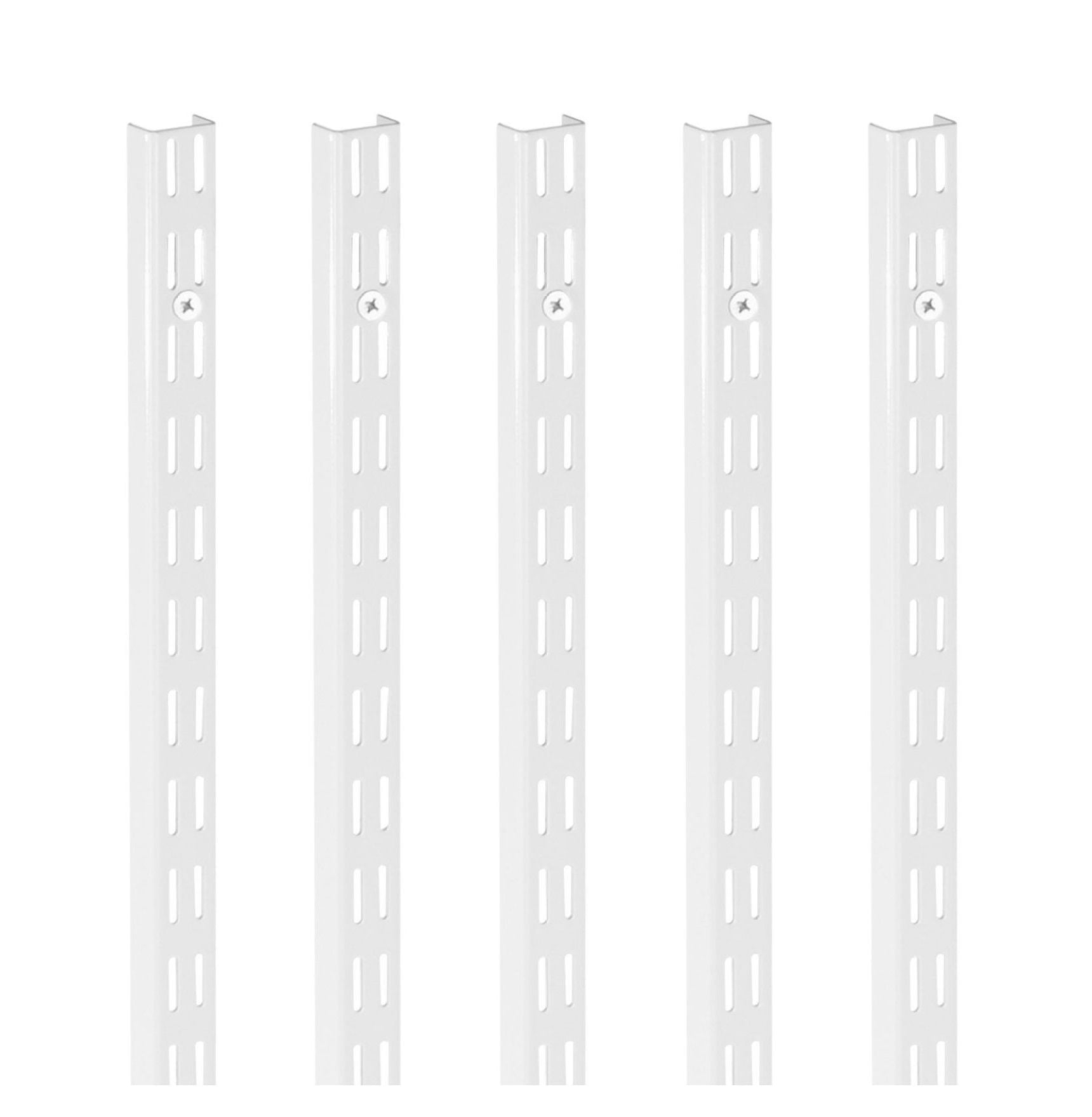 Shelf Track 60 Inch 5 Pack, Adjustable Wall Mounted Shelf Pilaster ...