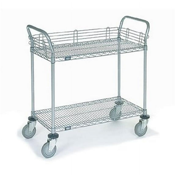 Shelf Utility Cart-Chrome-24x30x2 in.