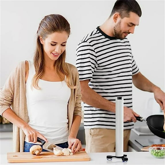 Shelf X1 Promotion Sale! Simple Vertical Paper Towel Rack Suction Cup Creative Movable Kitchen Plastic Wrap Rack Restaurant Table Paper Roll Rack Wire Shelving Clearance Sale