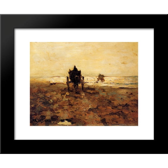 Shelf carts 20x24 Framed Art Print by Johan Hendrik Weissenbruch