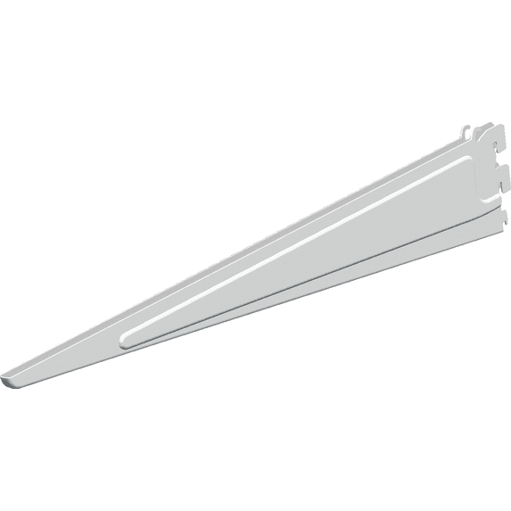 ShelfTrack White Shelf Bracket - Pack of 12 — Home & Garage Storage, Stackable Design