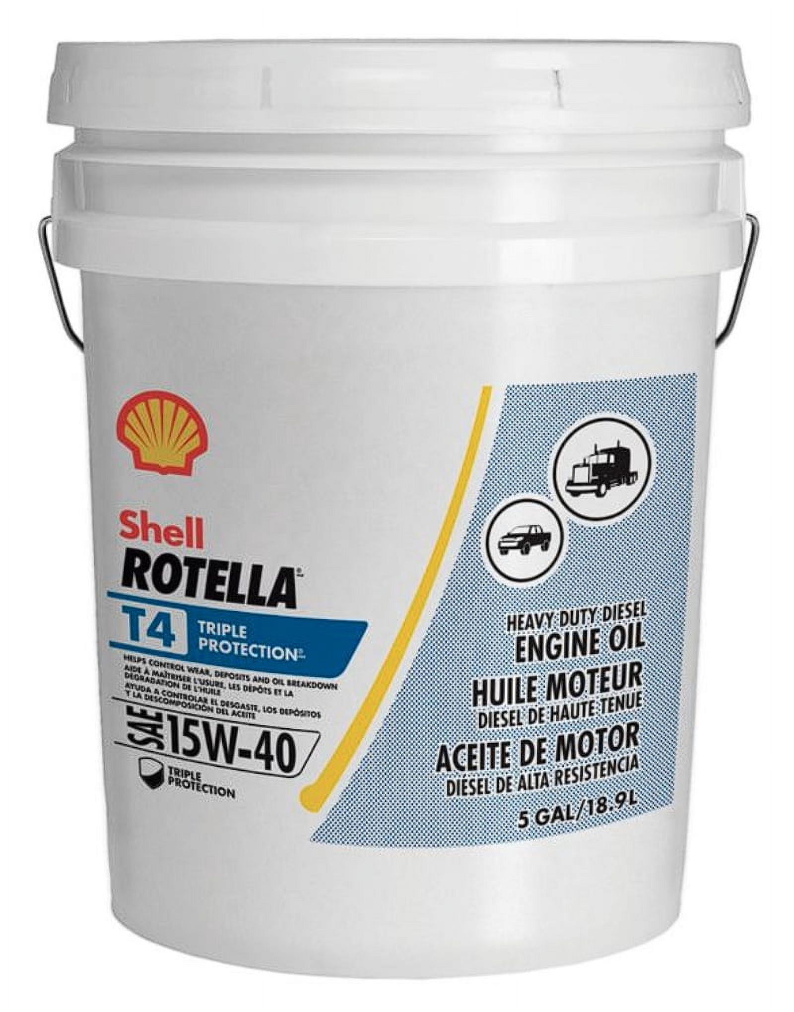 Rotella T4 15W40 5 Gallon : Rotella 15W-40 in Rotella Oil – RHPB