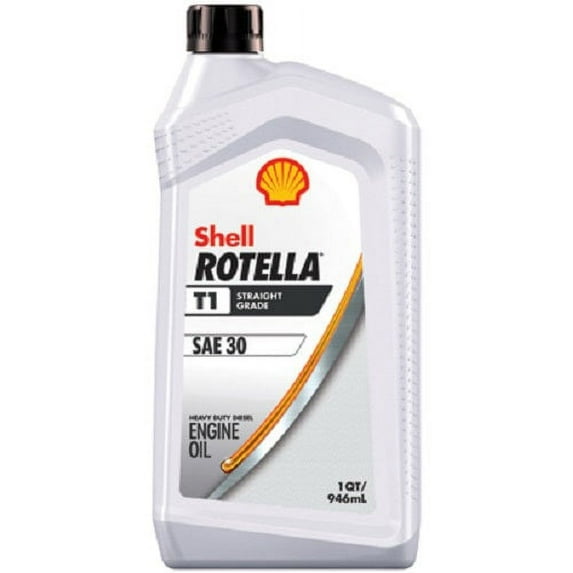 Shell 550049236 1 Quart Bottle Of Rotella T1 SAE 30W Motor Oil - Quantity of 12