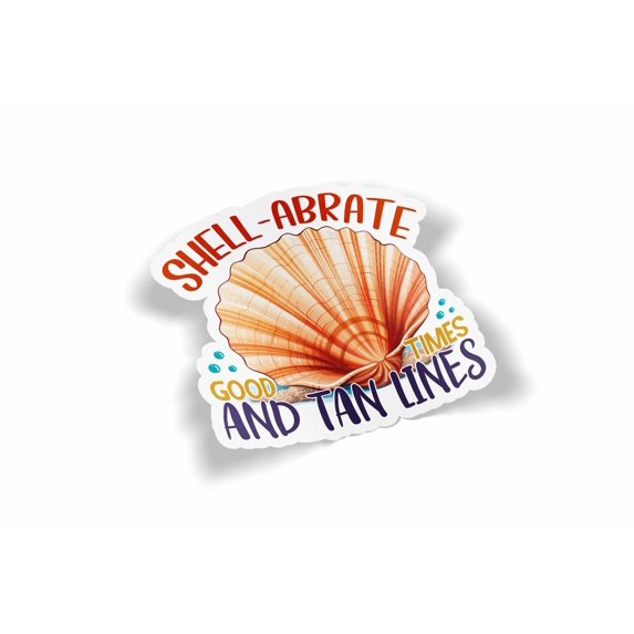 Shell-Abrate Good Time Waterproof Sticker