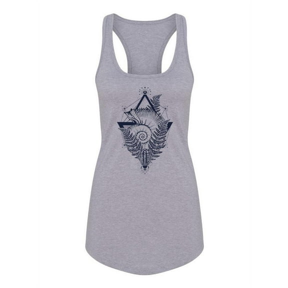 Shell Art Tank Women -Image by Shutterstock, Female XX-Large