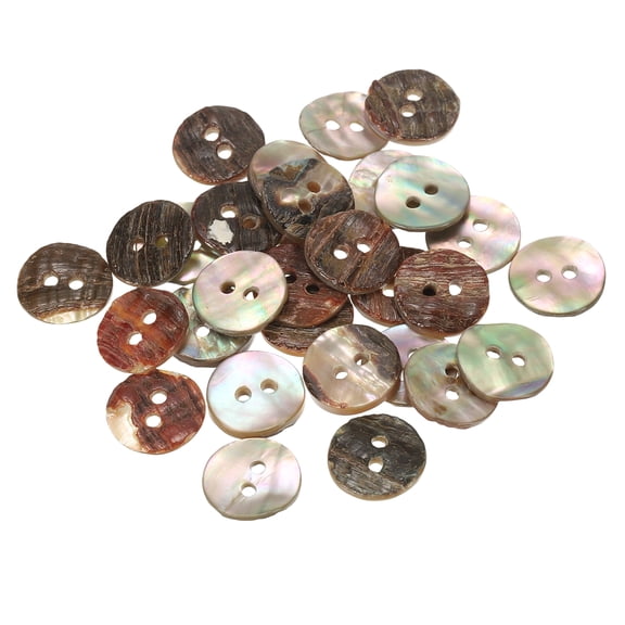 Uxcell Shell Buttons, Round Natural Pearl Button DIY Sewing Crafts - Fitting For Blazer - Suits - Shirts - Sewing Clothes ["11.5mm"]