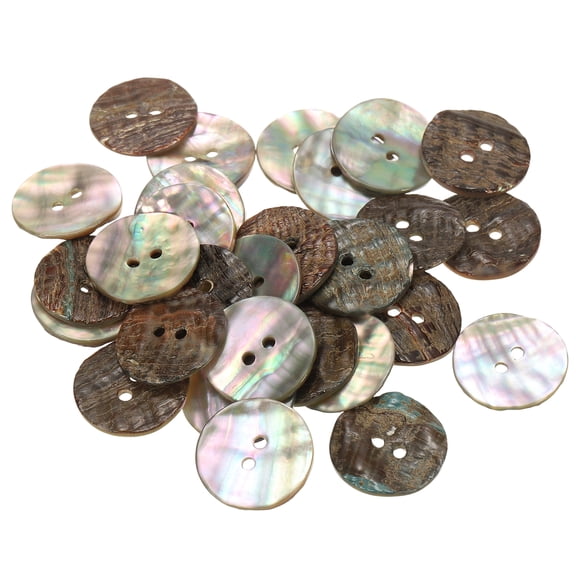 Uxcell Shell Buttons, Round Natural Pearl Button DIY Sewing Crafts - Fitting For Blazer - Suits - Shirts - Sewing Clothes ["20mm"]