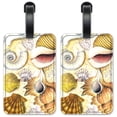 thumbnail image 1 of Shell Collection - Luggage ID Tags / Suitcase Identification Cards - Set of 2, 1 of 5