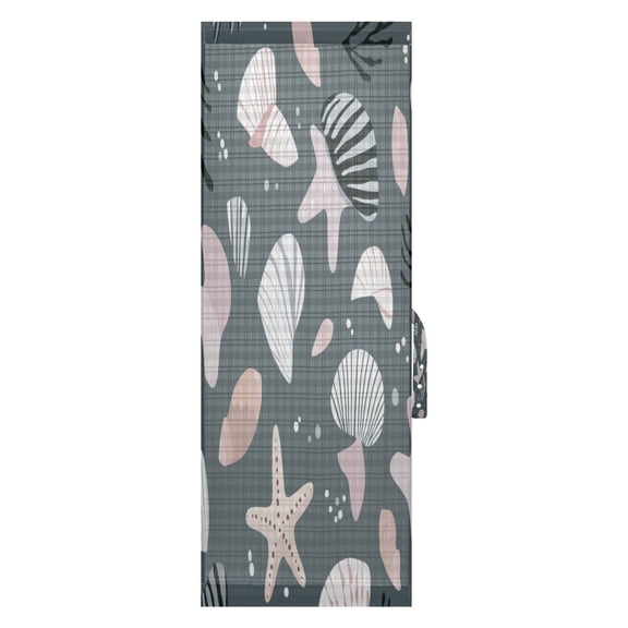 Shell Door Side Curtain 54x40in Privacy Shade UV Protection Rod Pockets