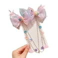 thumbnail image 1 of Shell Ear Hanging Multi Purpose Hair Ornament Pearls Embellished Hairband For Girls Girls Lightweight Fabric Hairpiece, 1 of 7
