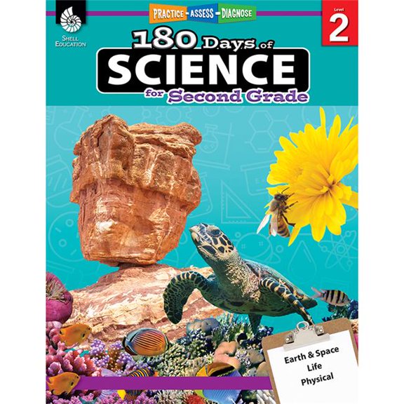 Shell Education 180 Days of Science Book for Grade 2