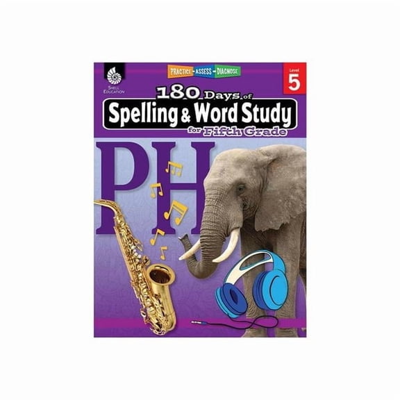 Shell Education 180 Days of Spelling & Word Study, Grade 5