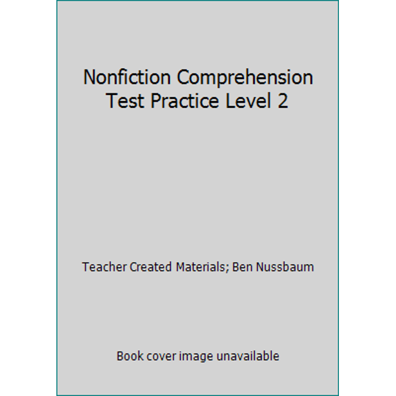 Pre-Owned Nonfiction Comprehension Test Practice Level 2 (Paperback) 1425804233 9781425804237