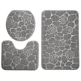 thumbnail image 1 of 3-Pc. Shell-Embossed Memory Foam Bathroom Mat Set, 1 of 4