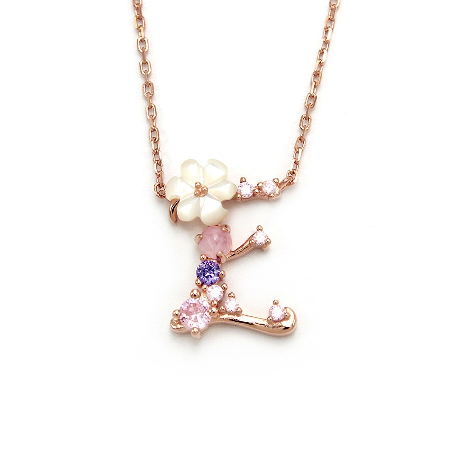 Diamond Letter S Necklace in 10k Gold | Medley Jewellery