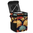 thumbnail image 1 of Shell Foldable Car Trash Bin with Lid, Leak-proof Mini Trash Can, Hanging Storage Bag for Car, 1 of 6