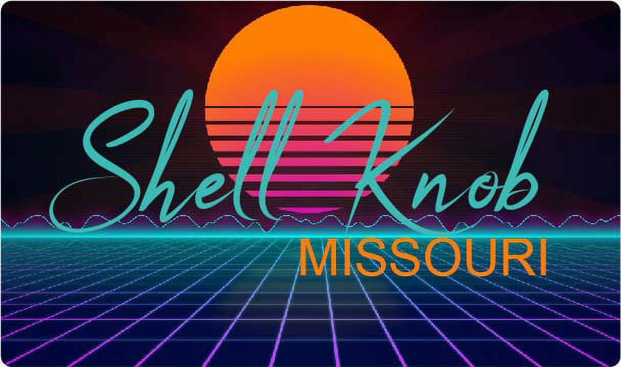 Shell Knob Missouri 4 X 2.25Inch Fridge Retro Neon Design