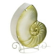 thumbnail image 1 of Coastal Chic Glass Shell Lamp with Metal Base, 1 of 1