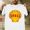 thumbnail image 1 of Shell Logo Funny Retro Vintage Gas Station Oil Company Graphic G359 Unisex T-Shirt, Up to Size 5XL, 1 of 2