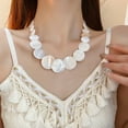 thumbnail image 1 of Shell Necklace Vacation Style Simple Fashion Lock All-match Jewelry, 1 of 2