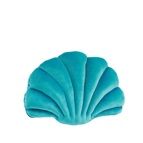 Shell Pillow Accent Decorative Throw Pillows Seashell Shaped Soft Velvet Cushions Home Decor for Living Room Bedroom Couch Sofa Beach Theme