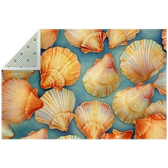 Shell Premium Polyester Chair Mat - Durable Floor Protector for Hardwood and Carpet, Right-Angle Design - Heavy Duty Office Chair Mat - Transparent, 48 x 36 inches
