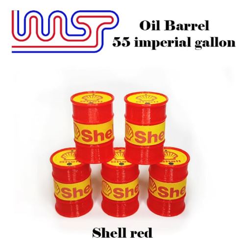 Shell Red 5 x Barrel Drum 1:32 Scale Slot Car Track Scenery Wasp ...