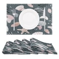 thumbnail image 1 of Shell Reversible Placemat Non Slip Coffee Mat 18x12 Inch for Dining, Kitchen, Coffee, 1 of 9
