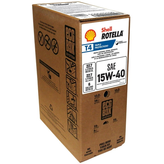 Shell Rotella 15W-40-offer valid for in store oil change only