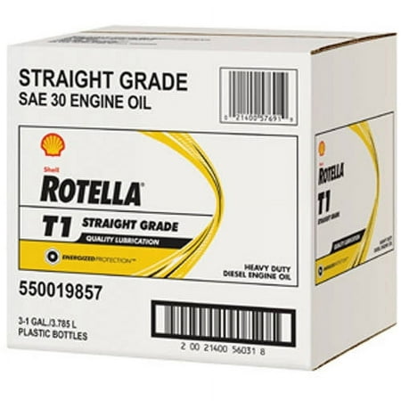 Shell Rotella T1 30 Heavy Duty Diesel Engine Oil (CF/CF-2) (3 Gallons)