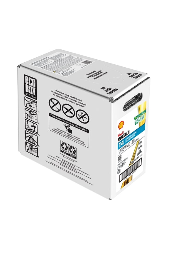 Shell Rotella T4 Triple Protection 15W-40 Diesel Engine Oil, 3 Gallon