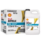 Shell Rotella T4 Triple Protection 15W-40 Diesel Engine Oil, 2.5 Gallon 2 Pack