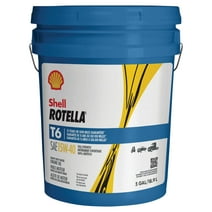 Shell Rotella T6 Full Synthetic 15W-40 Diesel Engine Oil, 5 Gallon