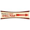 thumbnail image 1 of Shell SHL319 27 x 8 in. Shell There Seal Pump Grunge Bowtie Metal Sign, 1 of 1