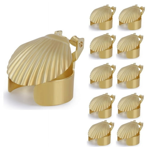 Shell Shape Candle Snuffers Metal Automatic fire extinguishing Candle Snuffer Extinguisher Wick Flame Snuffer Candle Accessories for Candle Lovers,10PCS