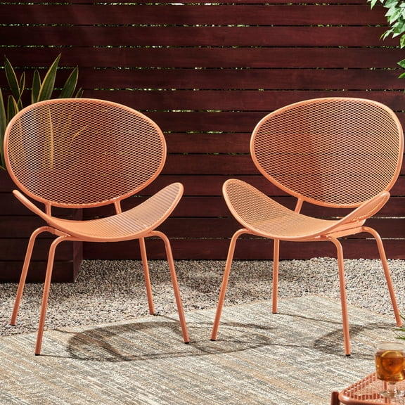 Shell - Shaped Chairs for Indoor/Outdoor | Create a Light and Airy Feeling | Sturdy Powder - Coated Iron | Address the Need for Versatile Seating