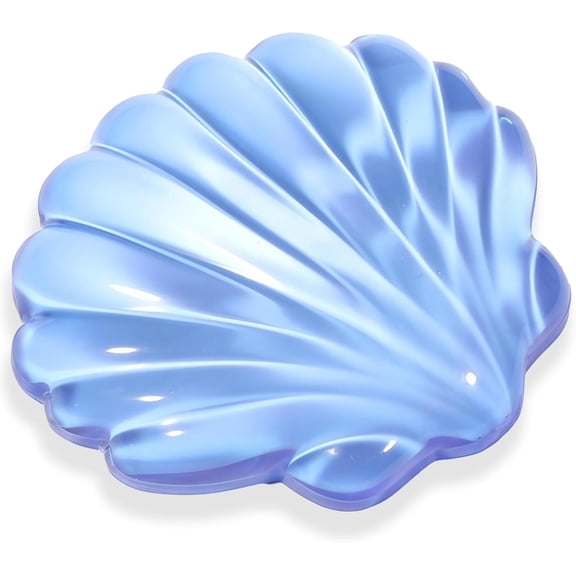 Shell-Shaped Ergonomic Gel Wrist Rest with Non-Slip Base for Comfortable Gaming, Office, and Typing, Portable & Cute Design, Blue