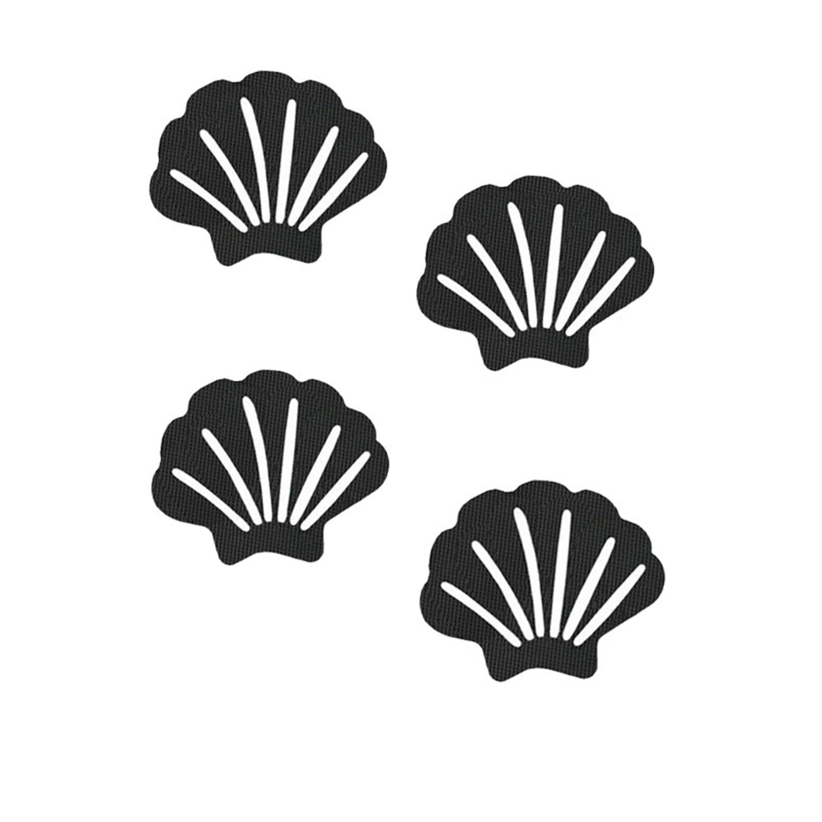 Shell Office Security Shell Shaped Non Slide Bath Strips Adhesive Treads for Shower Tub ...