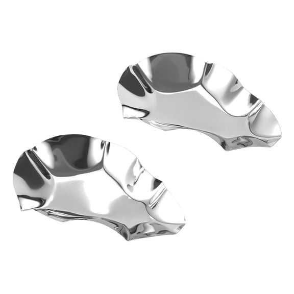 Shell Shaped Oysters Dishes Stainless Steel Serving Plate Heat Resistant Dipping Bowls Kitchen Accessory for Seafood