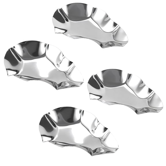 Shell Shaped Oysters Dishes Stainless Steel Serving Plate Heat Resistant Dipping Bowls Kitchen Accessory for Seafood