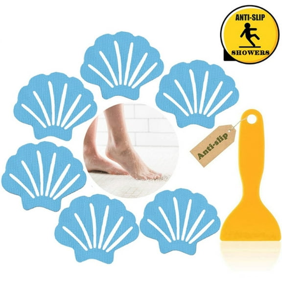 Shell Stickers*12 Pieces 12Pcs Non Slip Bathtub Stickers Sea Shape Shower Stickers for Beach Bathroom Decorations Bathroom Products