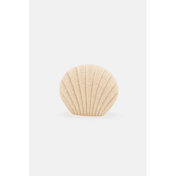 Bath Bliss Coastal Resin Sculpted Seashell Bathroom Toothbrush Holder, Beige