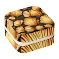 thumbnail image 1 of Shell Travel Portable Square Jewelry Box Organizing Rings Earrings Necklaces Bracelets for Girls Women, 1 of 6