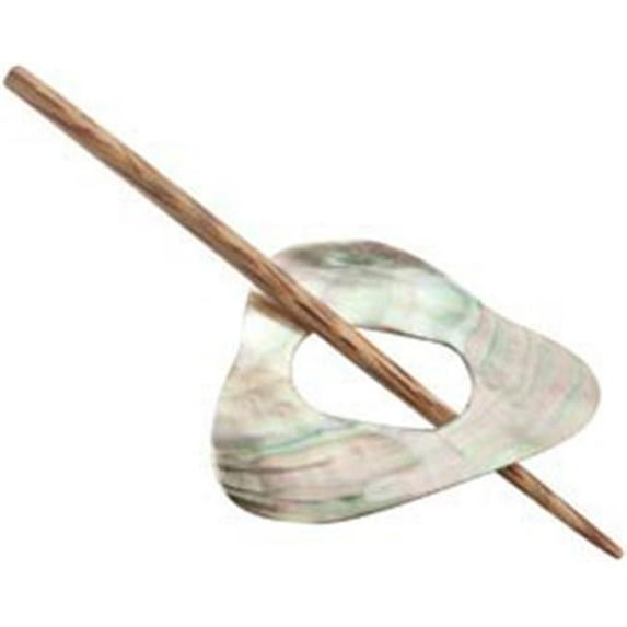 Shell Triangle Shaped Shawl Pin