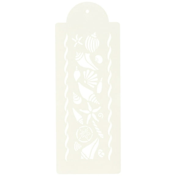 Shell Variety Border Cake Stencil by Designer Stencils